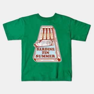 Sardine tin summer Kids T-Shirt